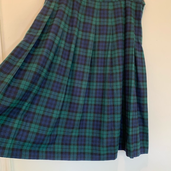 Vintage 70s Pendleton Black Watch Tartan Plaid Wool Midi Skirt & Jacket Set - Picture 9 of 13